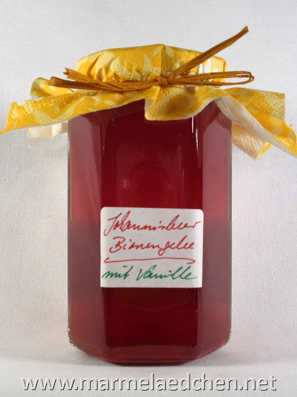Johannisbeer-Birnen-Gelee mit Vanille | Marmelädchen